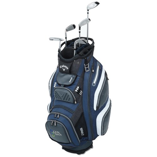 Additional Image 2 - a black golf bag with clubs