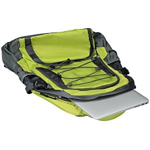 Additional Image 3 - a green and black backpack