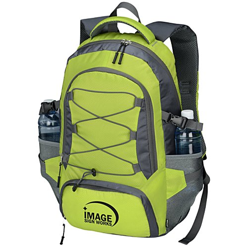 Additional Image 1 - a green and grey backpack