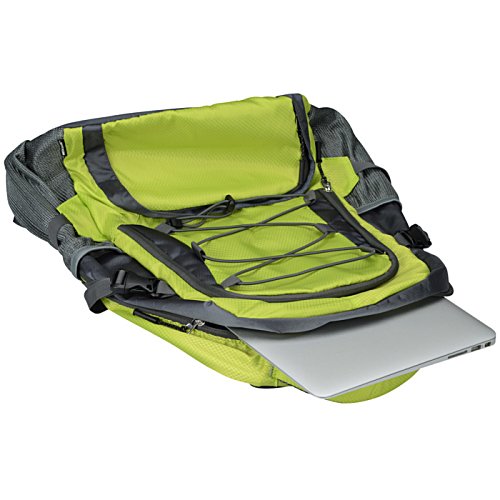 Additional Image 3 - a green and black backpack