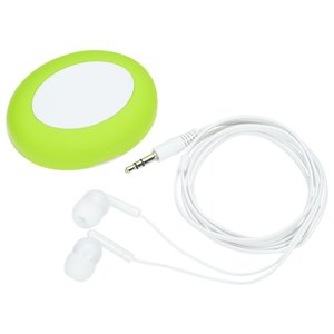 Additional Image 2 - a green and white round object