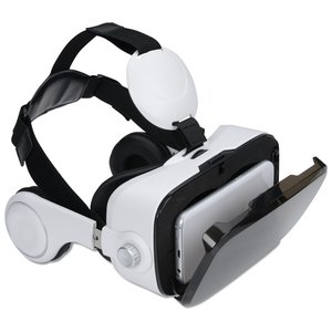 Additional Image 1 - a white and black virtual reality headset