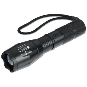 Additional Image 2 - a black flashlight with a strap