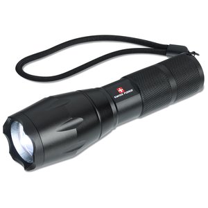 Additional Image 3 - a black flashlight with a black strap