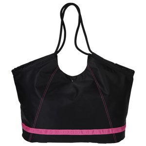 Additional Image 2 - a black bag with pink stripe