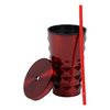 View Image 3 of 4 of Jagger Diamond Cut Tumbler with Straw - 16 oz.