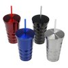 View Image 4 of 4 of Jagger Diamond Cut Tumbler with Straw - 16 oz.