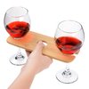 View Image 2 of 2 of Bamboo Wine Bottle & Glass Valet Set