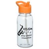 View Image 2 of 4 of Clear Impact Cadet Water Bottle with Flip Straw Lid - 18 oz.