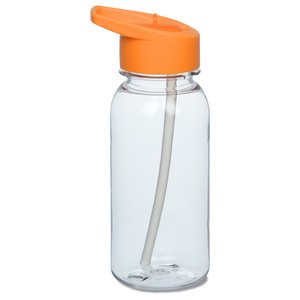 Additional Image 2 - a clear plastic bottle with orange lid