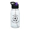 View Image 2 of 3 of Clear Impact Cadet Bottle with Two-Tone Flip Straw Lid - 18 oz.