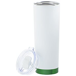 Additional Image 1 - a white cylinder with green trim