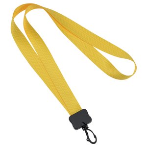 Additional Image 2 - a yellow lanyard with a snap hook