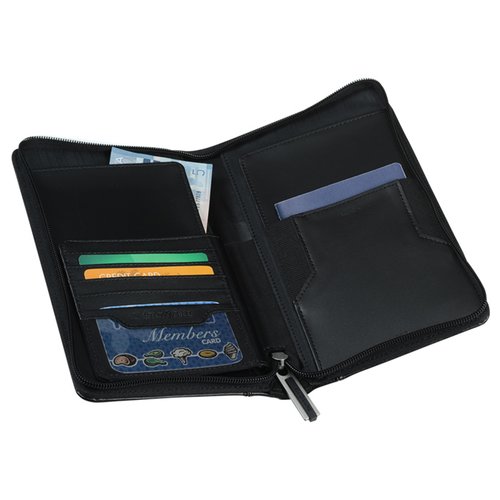 Additional Image 4 - a black wallet with cards inside
