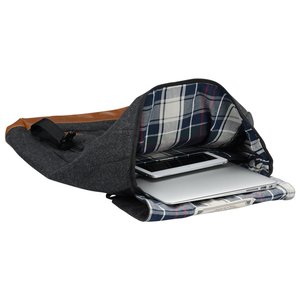 Additional Image 1 - a black and white plaid blanket