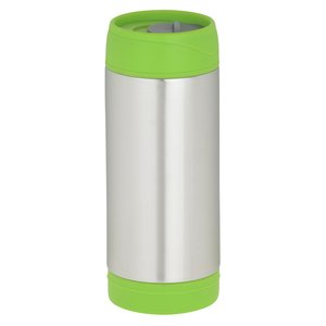 Additional Image 2 - a green and white cylindrical container