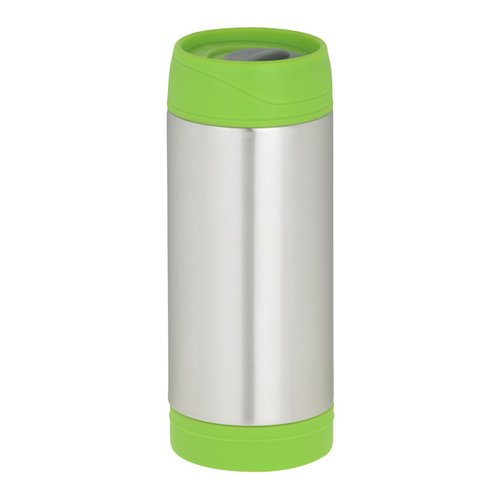 Additional Image 1 - a green and white cylindrical container