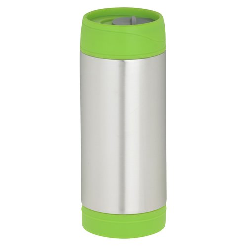 Additional Image 2 - a green and white cylindrical container