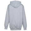 a grey hoodie with a white background