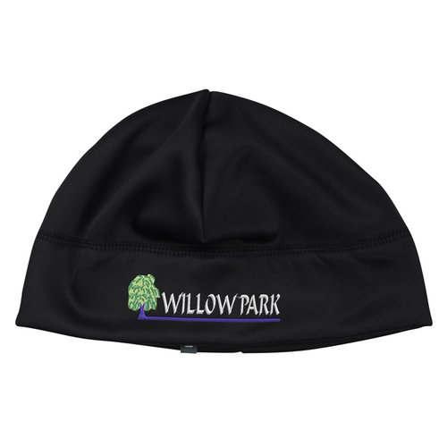 Additional Image 1 - a black beanie with a logo on it