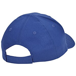 Additional Image 2 - a blue hat with a hole in the back