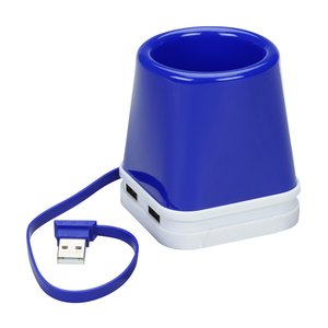 Additional Image 3 - a blue and white usb charging station