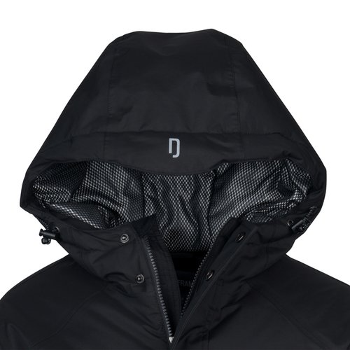 Additional Image 1 - a black hooded jacket with a hood
