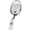 View Image 3 of 3 of Metal Clip-On Retractable Badge Holder - Laser Engraved