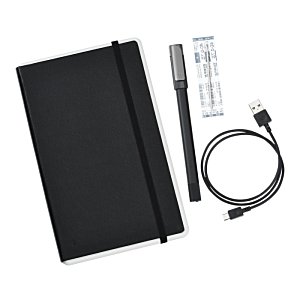 Additional Image 9 - a black notebook with a cable and a pen
