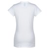 View Image 3 of 3 of M&O Fine Jersey T-Shirt - Ladies' - White - Embroidered