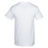 View Image 3 of 3 of M&O Ringspun Cotton T-Shirt - White - Screen