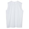 View Image 3 of 3 of M&O Ringspun Cotton Sleeveless T-Shirt - White - Screen