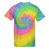 View Image 3 of 3 of Tie-Dye T-Shirt - Two-Tone Spiral - Embroidered