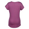View Image 3 of 3 of Anvil Tri-Blend V-Neck T-Shirt - Ladies' - Embroidered