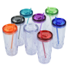 View Image 4 of 4 of Refresh Simplex Tumbler with Straw - 16 oz. - Clear