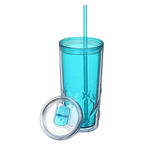 Additional Image 2 - a blue cup with a straw
