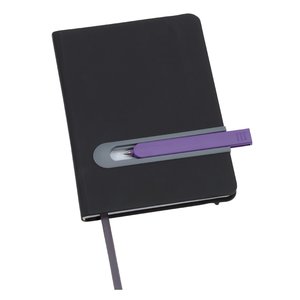 Additional Image 1 - a black book with a purple pen