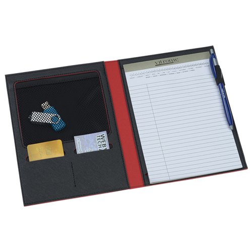 Additional Image 2 - a black and red folder with a white paper inside