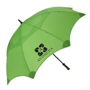 Additional Image 1 - a green umbrella with a black logo