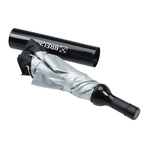 Additional Image 4 - a black and silver umbrella