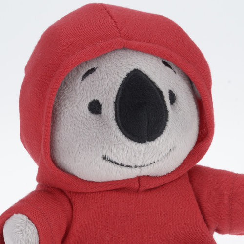 Additional Image 1 - a stuffed animal wearing a red hoodie