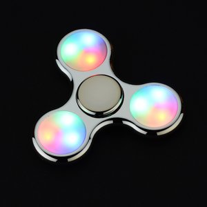 Additional Image 1 - a silver and white fidget spinner