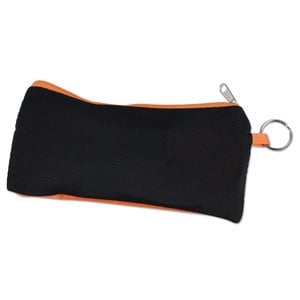 Additional Image 1 - a black pouch with orange trim