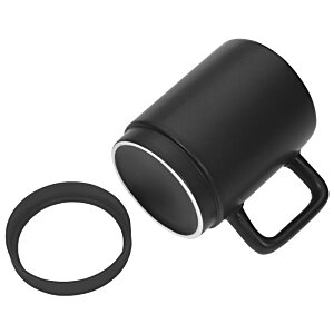 Additional Image 1 - a black mug with a ring