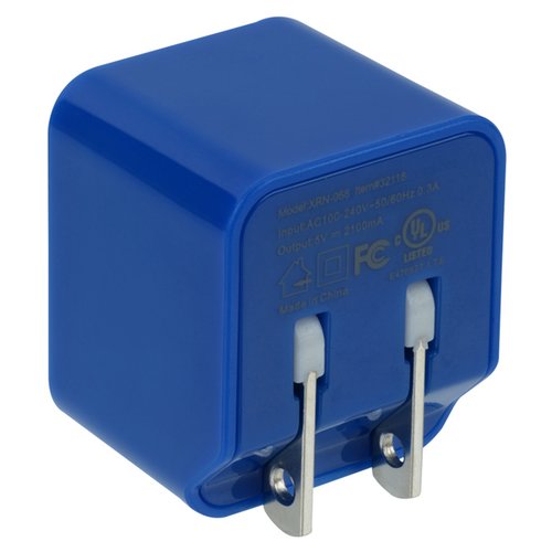 Additional Image 5 - a blue square object with two metal pins
