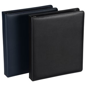 Additional Image 3 - a black leather folders on a white background