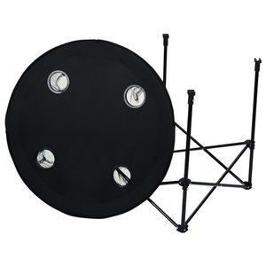 Additional Image 2 - a black circular object with white dots