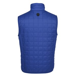Additional Image 1 - a blue vest with a black button