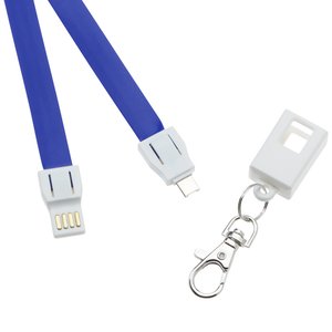 Additional Image 4 - a group of blue lanyards