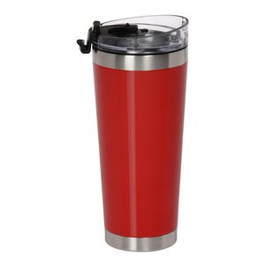 Additional Image 2 - a red and silver tumbler